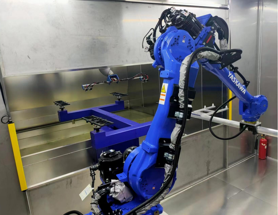 Electrostatic High Voltage Application of Spray Robot